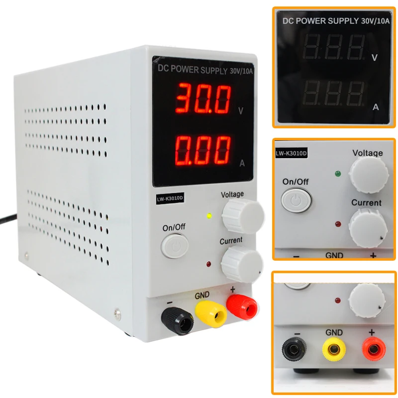  Longwei DC Lab Adjustable Power Supply Laboratory 30V 10A Switching Regulated Power Supplies 220 v 