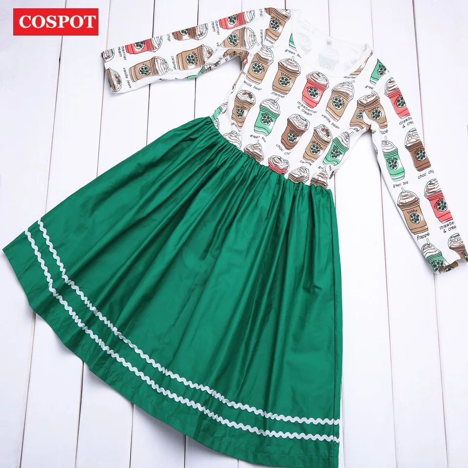 COSPOT/платье для маленьких девочек детское весеннее длинное платье Одежда для маленьких девочек платья трапециевидной формы для девочек платье принцессы для девочек, г. Новая мода 30