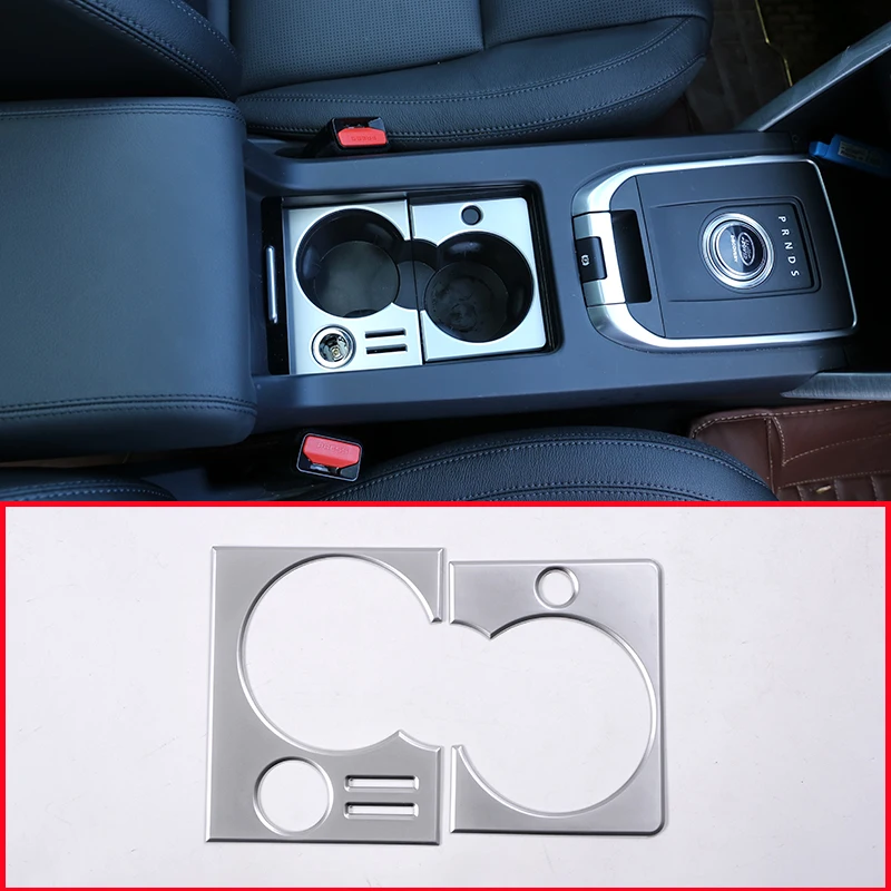 Глянцевый черный цвет для Land Rover Discovery Sport 2015 2018 держатель чашки из АБС пластика