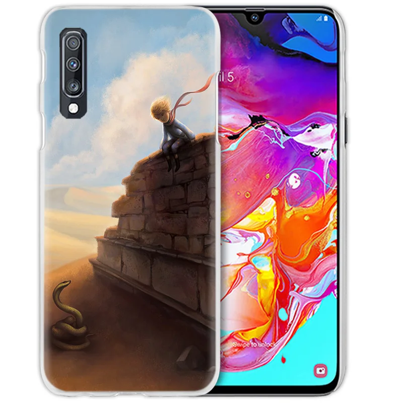 Чехол The Little Prince для Samsung Galaxy A50 A70 A20e A40 A30 A20 A10 A71 A51 A9 A7 2018 жесткий прозрачный чехол