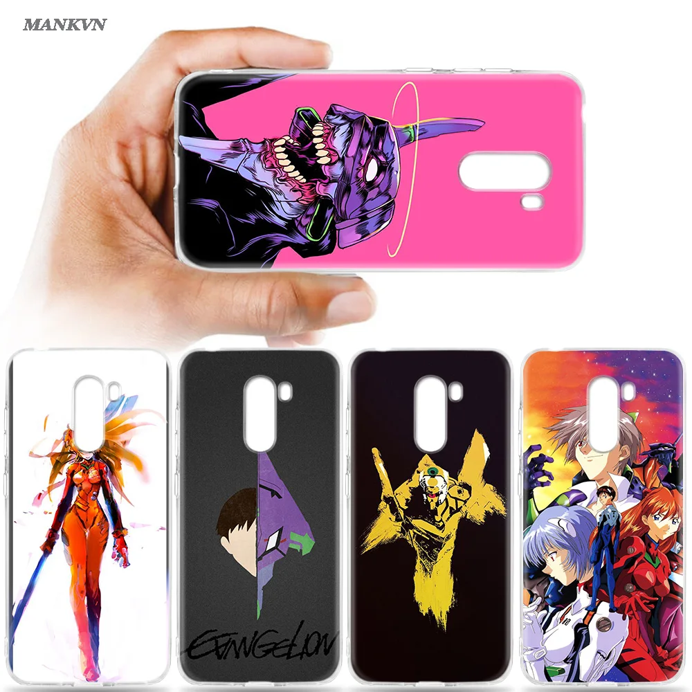 

Neon Genesis Evangelion Anime Print TPU Cover Case for Xiaomi Mi A2 8 Lite Redmi A1 S2 6 6A Note 4X 4 5 6 Pro Plus Poco F1 Coque
