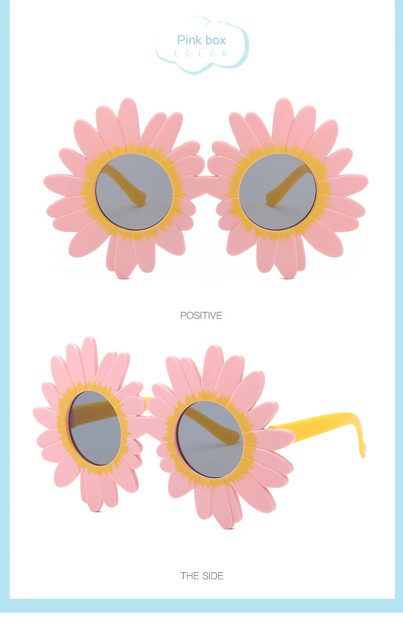 2018 fashion Sun Flower Round Cute kids sunglasses UV400 Boy&girl Lovely baby glasses Children 1 (15)