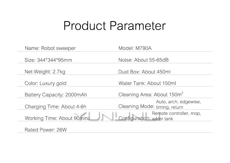 Умный робот-пылесос YUNLINLI для бытовой подзарядки, Беспроводная уборочная машина для уборки, автоматическая уборочная машина M790A