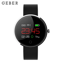 Geber DM78 À Prova D’ Água Relógio Inteligente Tela de Toque do Bluetooth Pulseira De Fitness Heart Rate rastreador De Fitness Para Os Homens Wearable Dispositivos