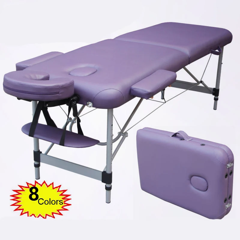 

Portable Folding massage couch Professional Adjustable SPA Therapy Tattoo Beauty Salon tattoo aluminum frame Massage bed