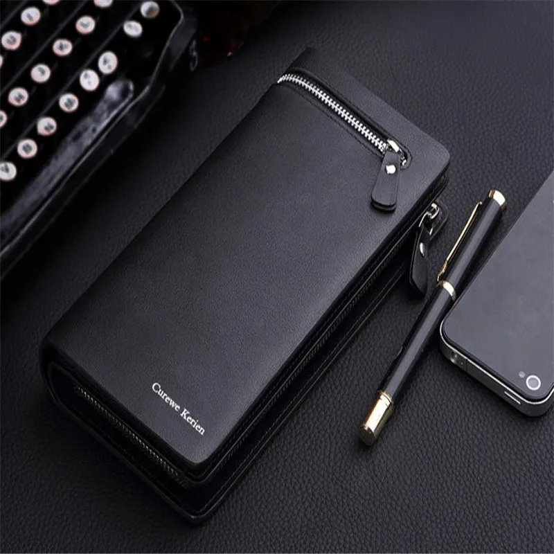 ZHDAOR  New Men Leather Card Cash Receipt Holder Organizer Bifold Wallet Purse purse cuzdan billetera carteira 40MA1131