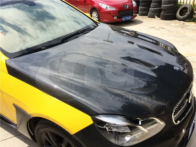 2013-2015 Mercedes Benz W212 Black Series Style Hood Bonnet CF (20)