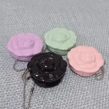 

Free shipping 50pcs 4 colors flower shape Empty eyeshadow case with pan Mini Makeup case eyeshadow Palette case lipstick case