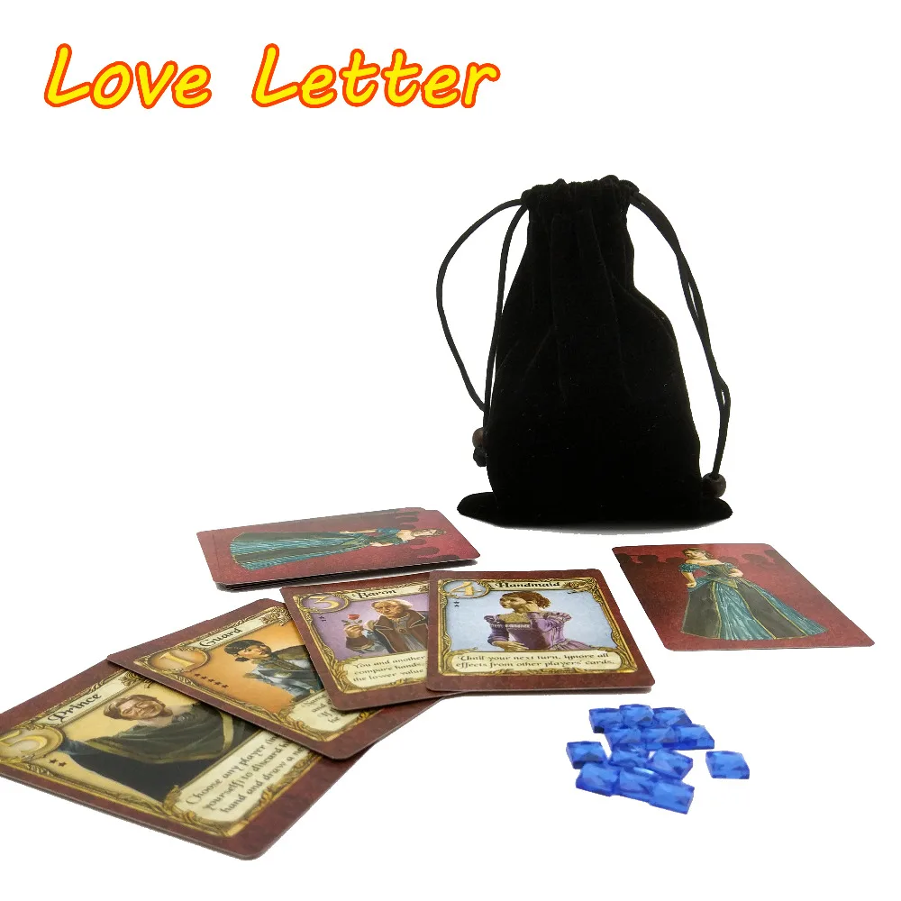 Love Letter Board Game English Cards Family Fun Table Playing Carta Amorosa