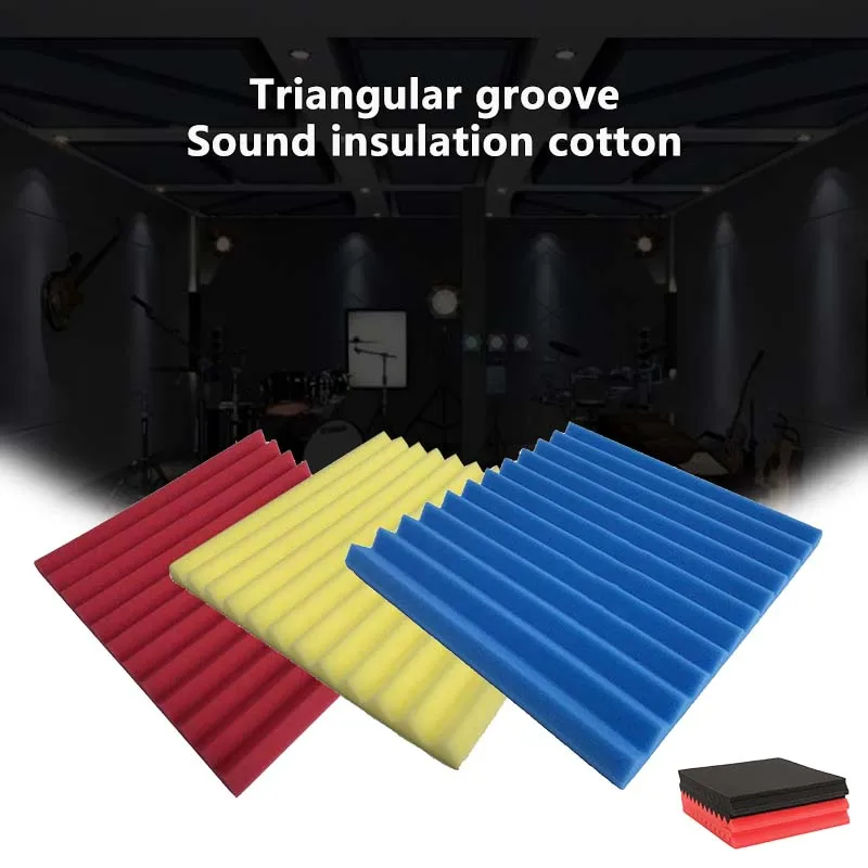 

300*300*25mm Soundproofing Foam Acoustic Foam Sound Treatment Studio Room Effective Absorption Wedge Tiles Foam Good Materials