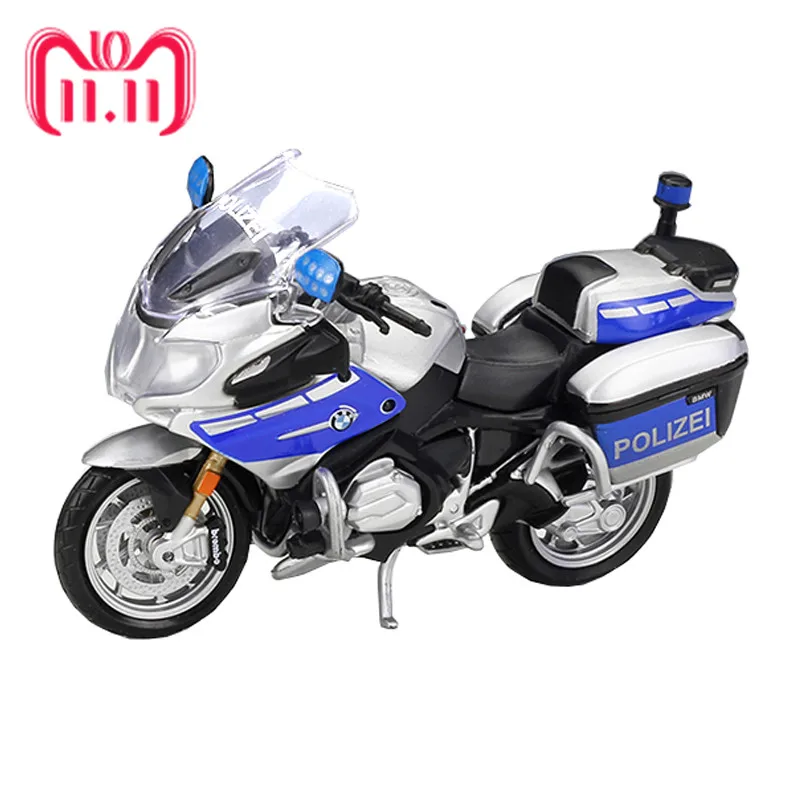 

Maisto 1:18 Police Motorcycle Toy Simulation Germany Police Motorbike Model Kids Toys Christmas Gifts