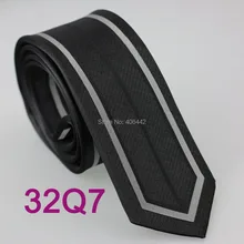 YIBEI Coachella жаккардовый шерстяной из микрофибры, черные мужские галстуки, черный, серый, в Вертикальную Полоску, облегающий узкий галстук