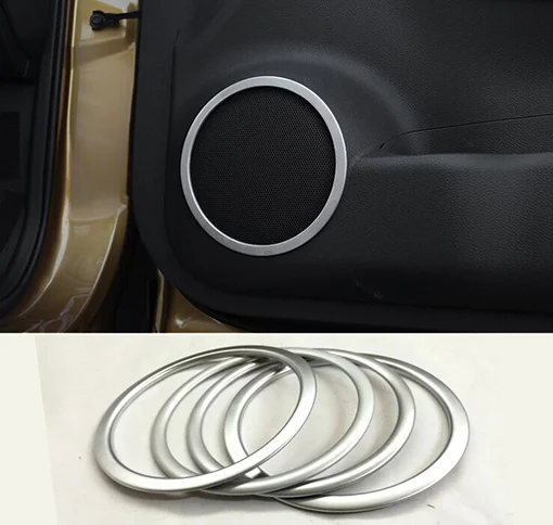 

ACCESSORIES FIT FOR 2014 2015 2016 NISSAN QASHQAI CHROME SPEAKER COVER TRIM SIDE DOOR STEREO BEZEL COLLAR RING
