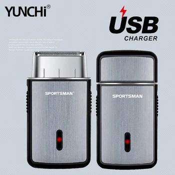 

Portable Electric Shaver with Temple Trimmer USB Charging Reciprocating Shaving Head Aluminum Alloy Body Waterproof