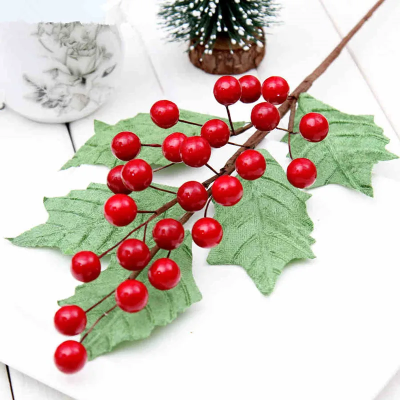 aliexpresscom buy red berries christmas ornament pineal 30cm snow christmas wreath decoration rattan stick inserted leaves 22g from reliable rattan - Red Berry Christmas Tree Decorations aliexpresscom buy red berries christmas ornament pineal 30cm snow christmas wreath decoration rattan stick inserted leaves 22g from reliable rattan - Red Berry Christmas Tree Decorations