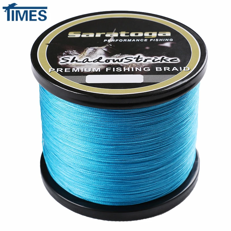 

SARATOGA 8 Strands 1000M 6-300LB Braided Fishing Line Wire Blue Multifilament Line Material from Japan for Seawater Fishing