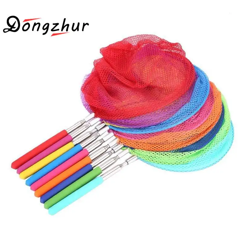 

Dongzhur Kids Extendable Fishing Butterfly Bug Insect Net Telescopic Handle Toy Extendable Handle Pole Folding Fishining Net
