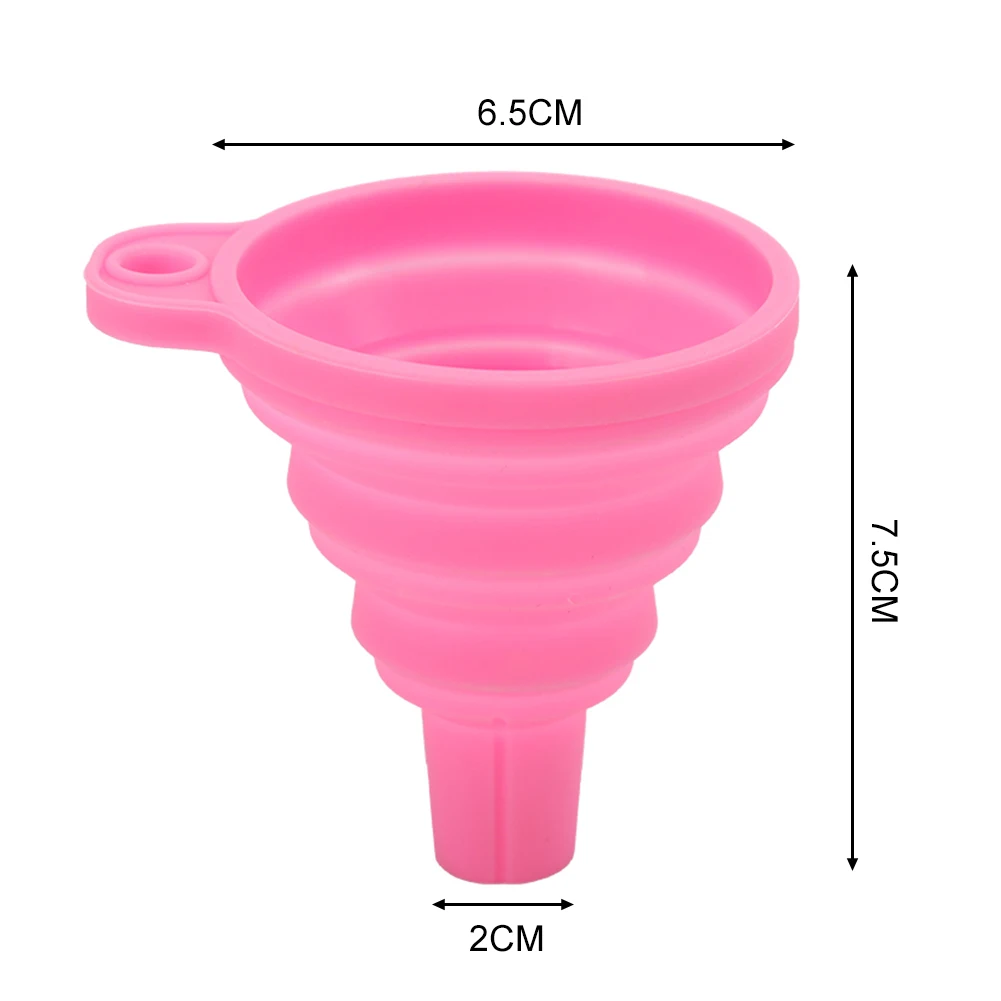 Силиконовый складной воронка для жидкости складной портативный масло мед воронки вина складной стиль бункер Кухня Мини инструмент