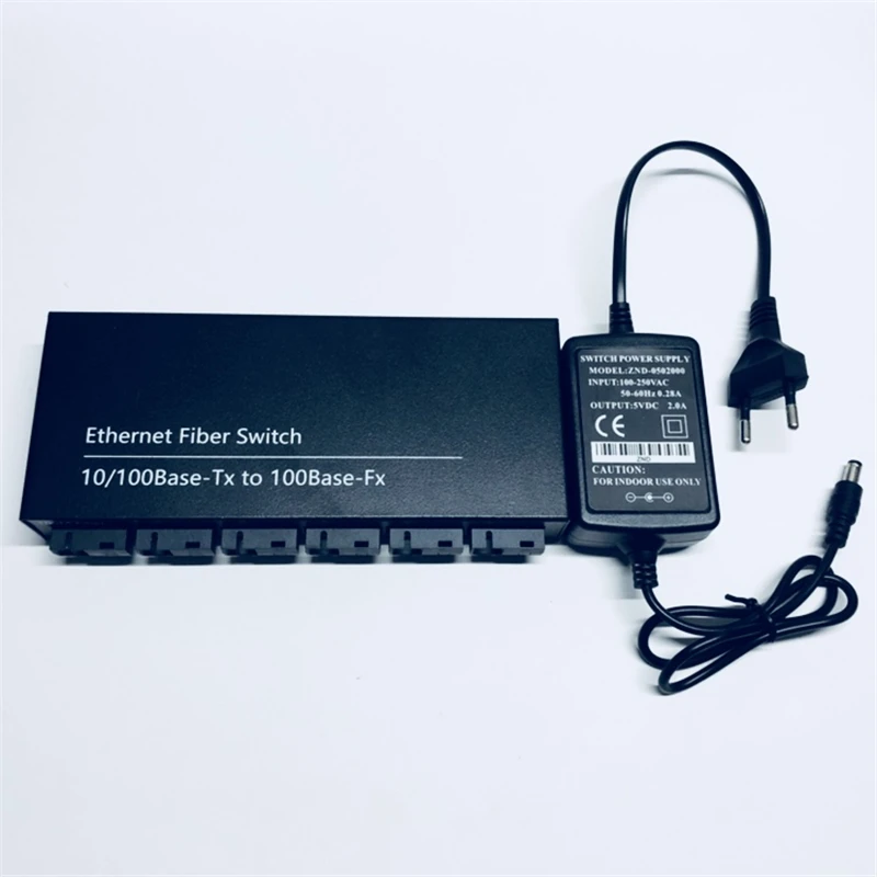 Ethernet коммутатор 10/100 м 25 км волоконно оптический медиа конвертер один режим 2 * RJ45 и
