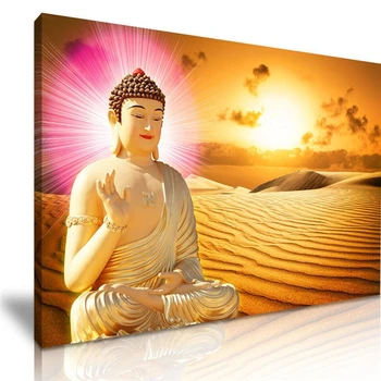 

beibehang Large Custom Wallpaper Mural HD Sakyamuni Buddha Buddha Gold Desert TV Wall Background Wall 3d wall murals