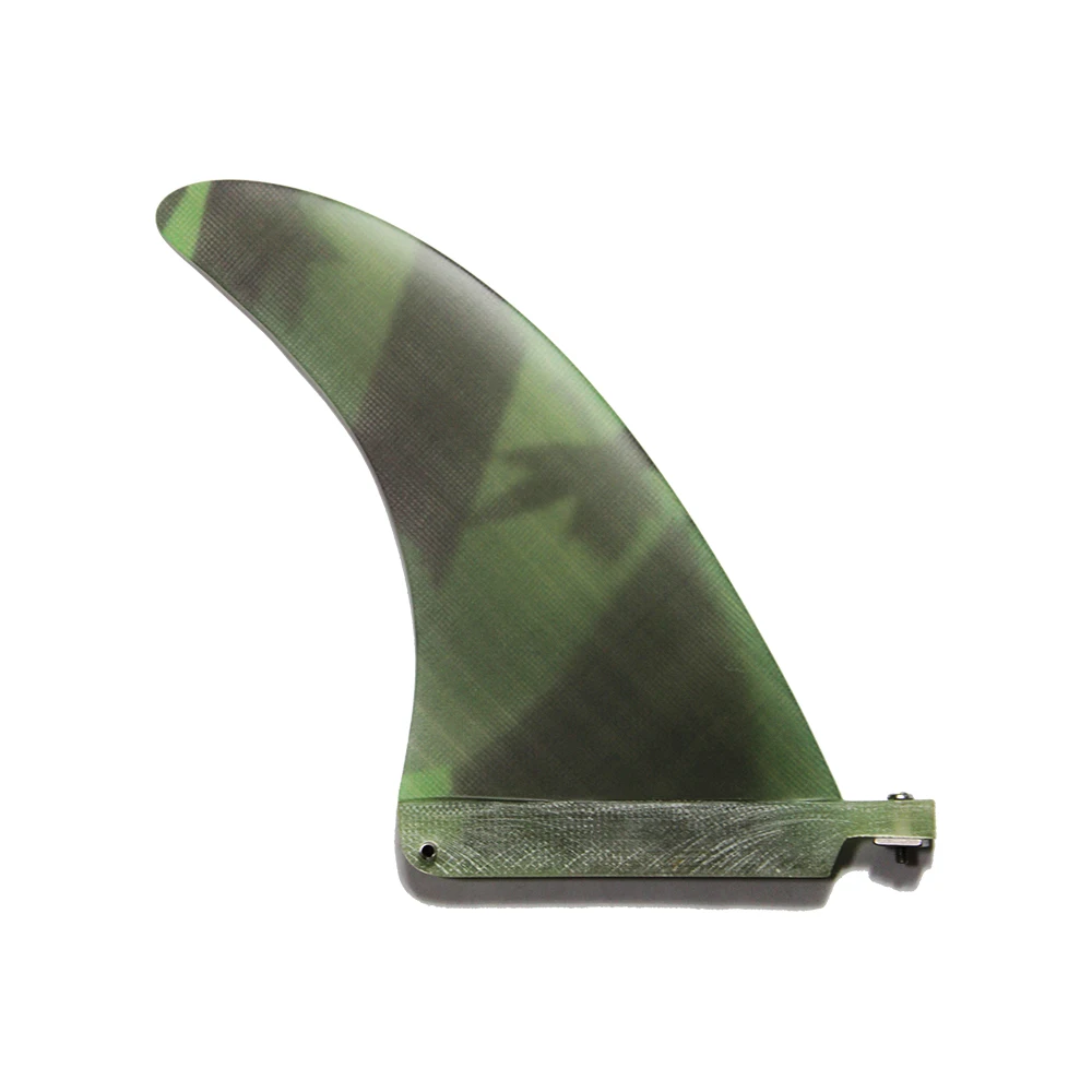 Зеленый Канада Графический стекловолокно одиночный плавник для доски для серфинга