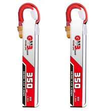 2 шт. Gaoneng GNB 350 мАч 3S 11 4 в 30C/60C HV Lipo батарея XT30 разъем для