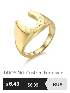 DUOYING пары, заказное кольцо, выгравированное имя, выпускной подарок, подарки, стили простоты, минималистичное обещающее медное кольцо для Etsy