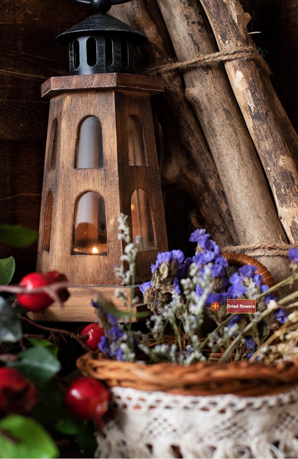 Ретро стиль деревянный фонарь подсвечник ручной работы Подсвечник в виде маяка Романтические свадебные свечи для домашнего декора держатель