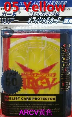 YUGIOH Card Sleeves  ARC-V 100Pcs 63X90mm SILVER 