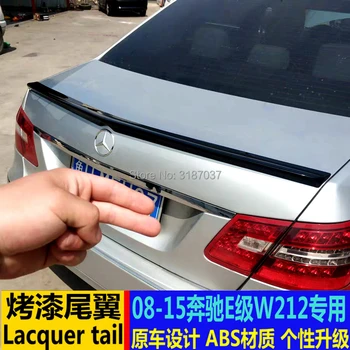 

For Benz W212 E320L E260L E300L E63 Spoiler ABS Plastic Unpainted Color Rear Roof Spoiler Wing Trunk Lip Boot Cover Car Styling