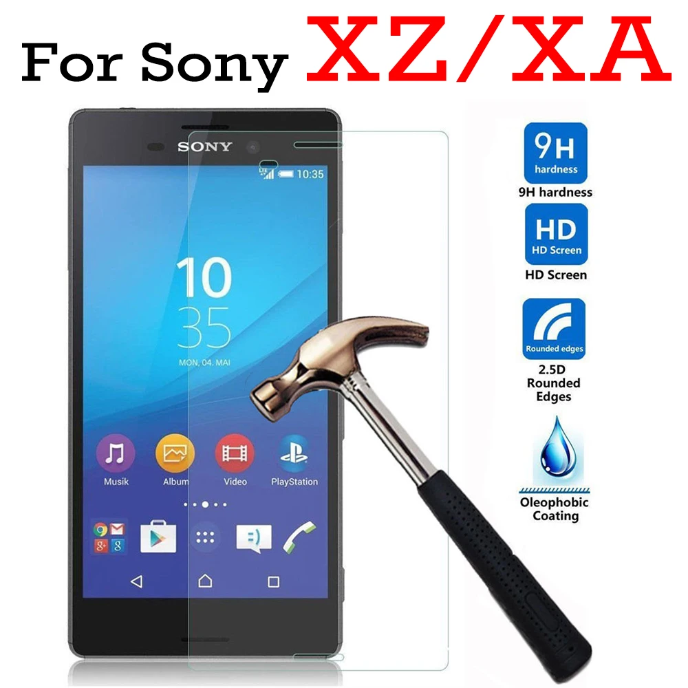 Защитное стекло для sony xperia xa2 ultra z5 compact защита стекла x xz1 xa1 plus mini e5 xa экрана |