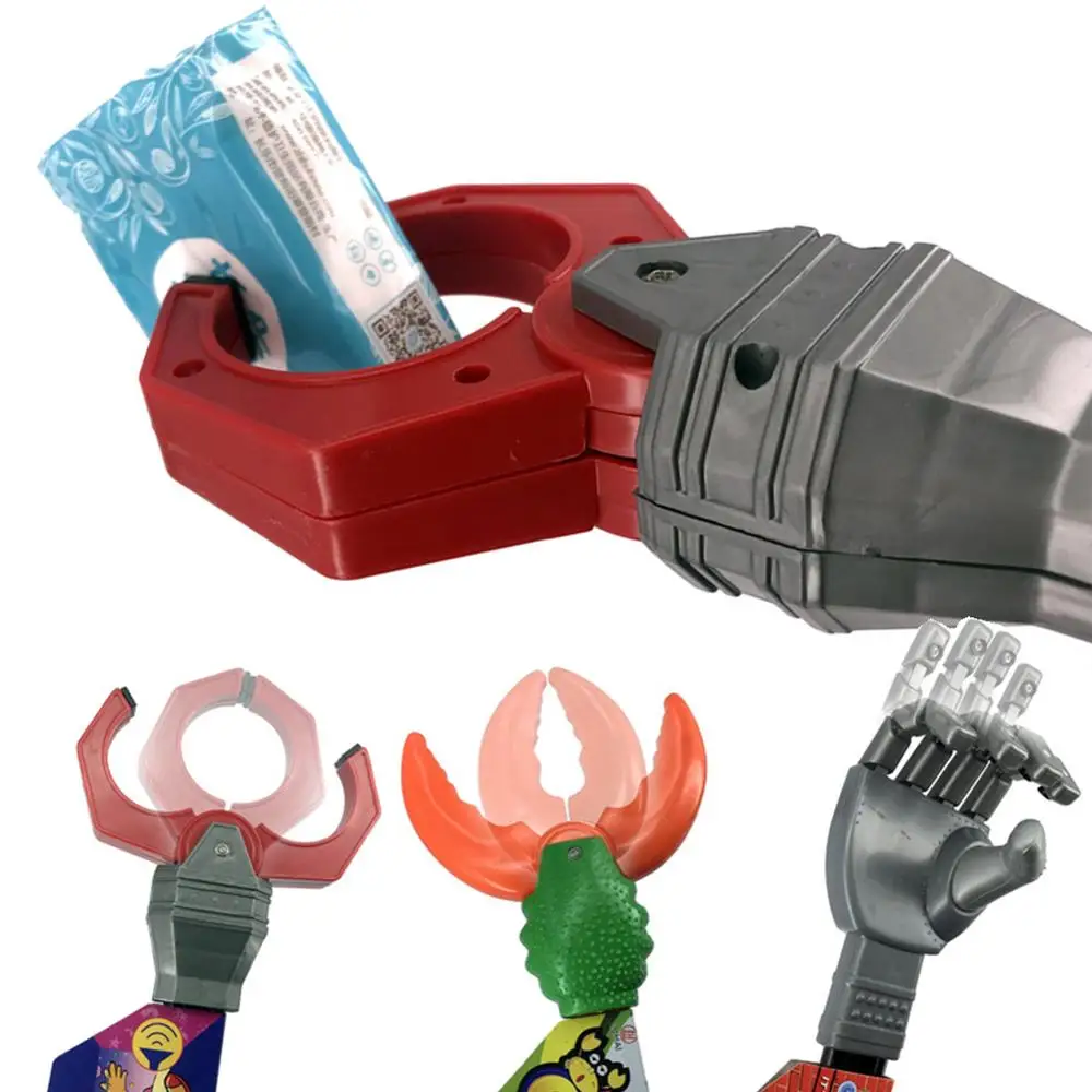 Creative Crab Robot Claw Hand Grabber Kids Entainment Toy Party Favors Gift Hand Wrist Strengthen DIY Robot Grab Toy Kid Action