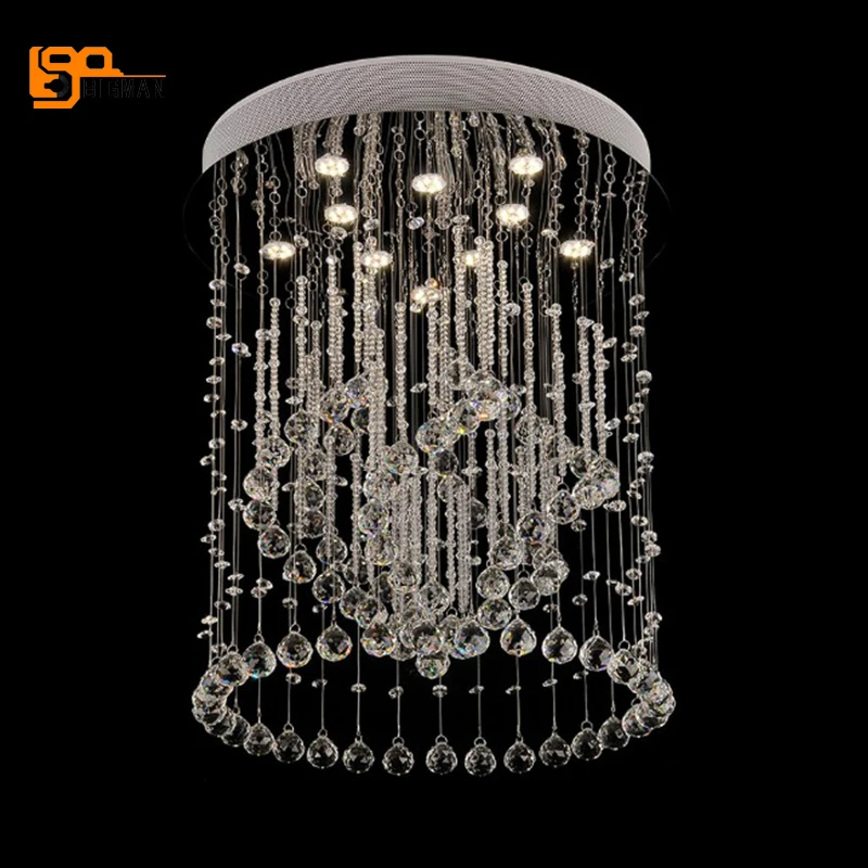 

new design modern crystal chandeliers lighting fixtures AC110V 220V lustre living room bedroom lamp
