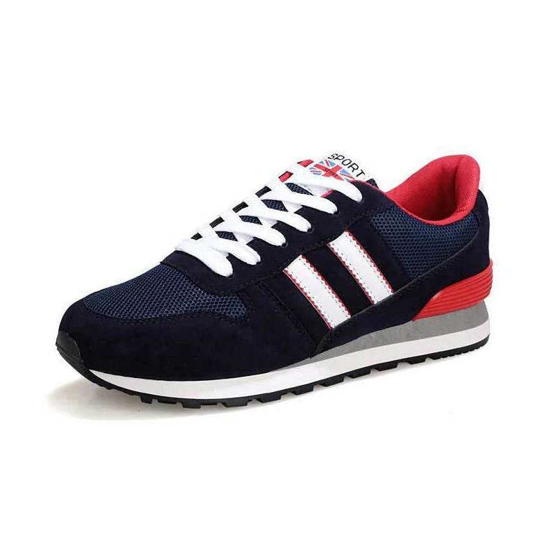 

Spring Korean fashion men casual shoes casual breathable leisure shoes non slip flats Red 10