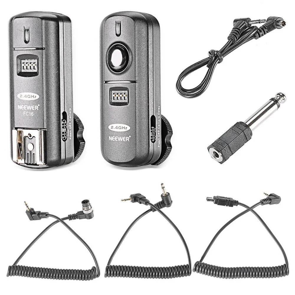 

Neewer FC-16 Multi-Channel 2.4GHz 3 in 1 Wireless Flash/Flash Trigger with Remote Shutter for Nikon D7100 D7000 D5100 D5000
