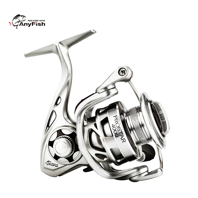 

Spinning Reel High Speed Max Drag 6Kg Aluminium Alloy Body 9+1 Saltwater Freshwater 5.2:1 Fishing Reel