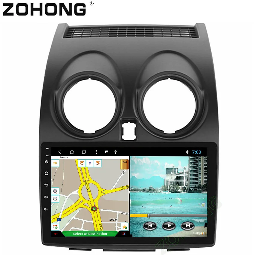 Flash Deal 2.5D 9" Octa 8 Core Android8.1 For Nissan Qashqai 2007 2008 2009 2010 2011 2012 2013 Car DVD Player GPS Radio Navigation BT WIFI 1