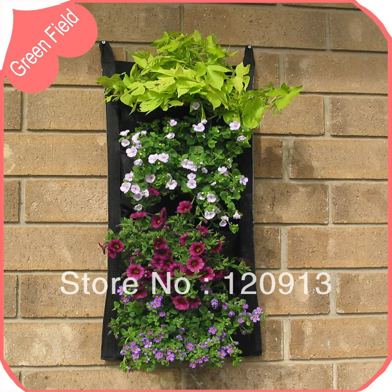 Free Shipping 4pc Lot Wall Garden Living Wall Garden Planter Pot