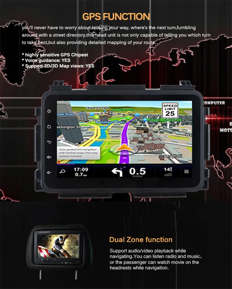 Perfect Roadlover Android 8.1 Car Media Center Player Autoradio For Honda Vezel 2015 Stereo GPS Navigation Magnitol Two Din Video NO DVD 20