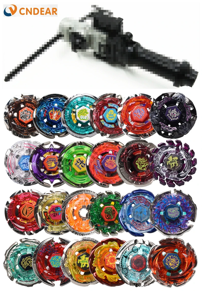 

(Send randomly 8 spin top +1 launcher) Beyblade Metal Fusion 4D Launcher 24 Different Styles Fury Brinquedo Christmas