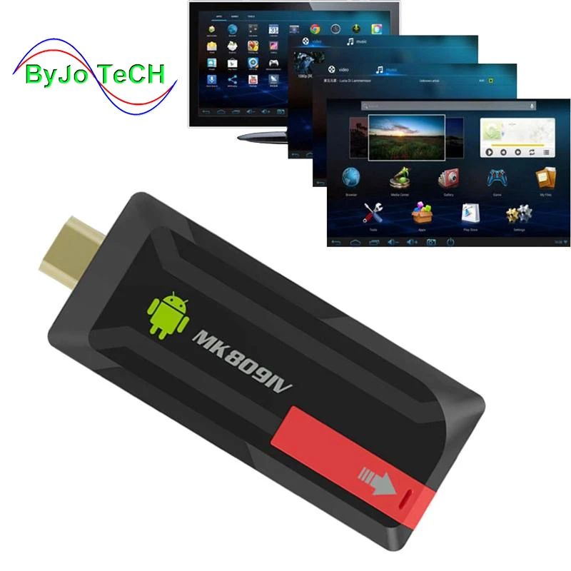 ByJoTeCH новейший 4K обновление MK809IV tv Dongle Stick Android tv Box RK3229 четырехъядерный 2G 8G 2G 16G Мини-ПК WiFi Android box 4K