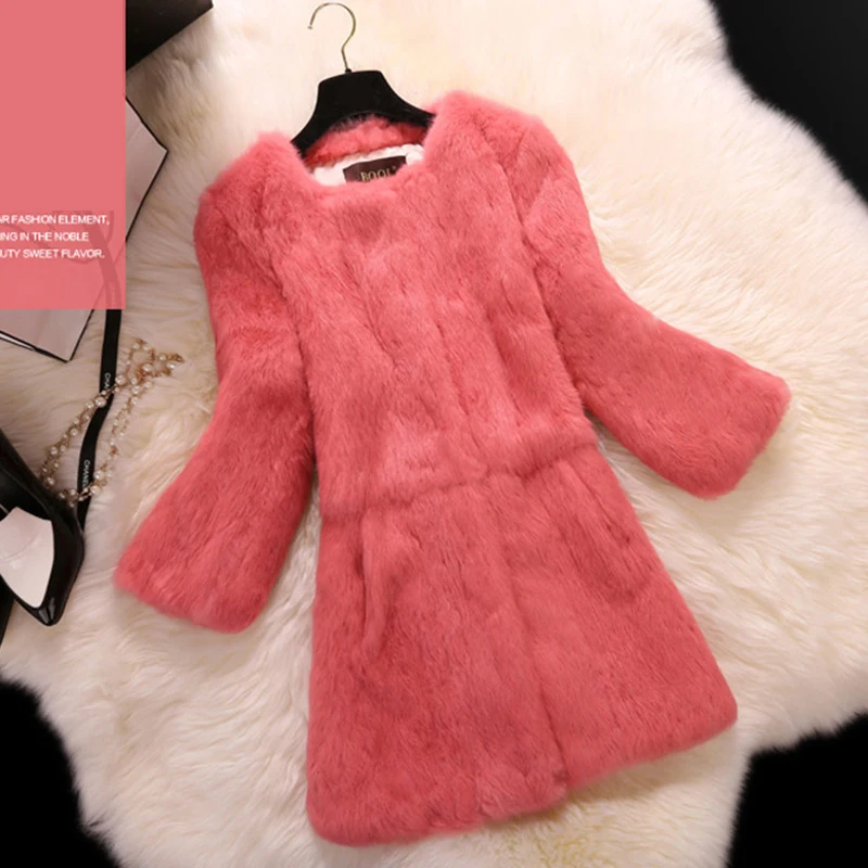 black Toute O Vestes De Mince Arrivée Peau Fourrure plum Nouvelle lilac Femmes fuchsia dark 2017 Beige Hiver Nouveau Et Automne Manteaux Green Lapin La Cou Réel Sw7qFW6rpS