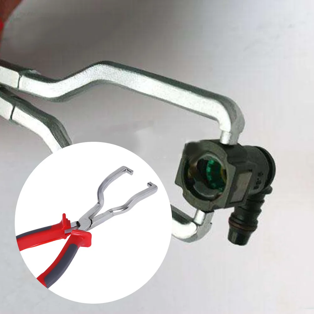 

Steel Gasoline Pipeline Caliper Tubing Buckle Clamp Pipe Joint Crimping Pliers Gasoline Fuel Line Separating Forceps
