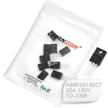 10 шт.) MBRF30100CT с барьером Шоттки Диоды выпрямителя тока 30A 100 V TO-220F(ITO-220AB) 30 Ампер 100 Вольт MBRF30100 CT