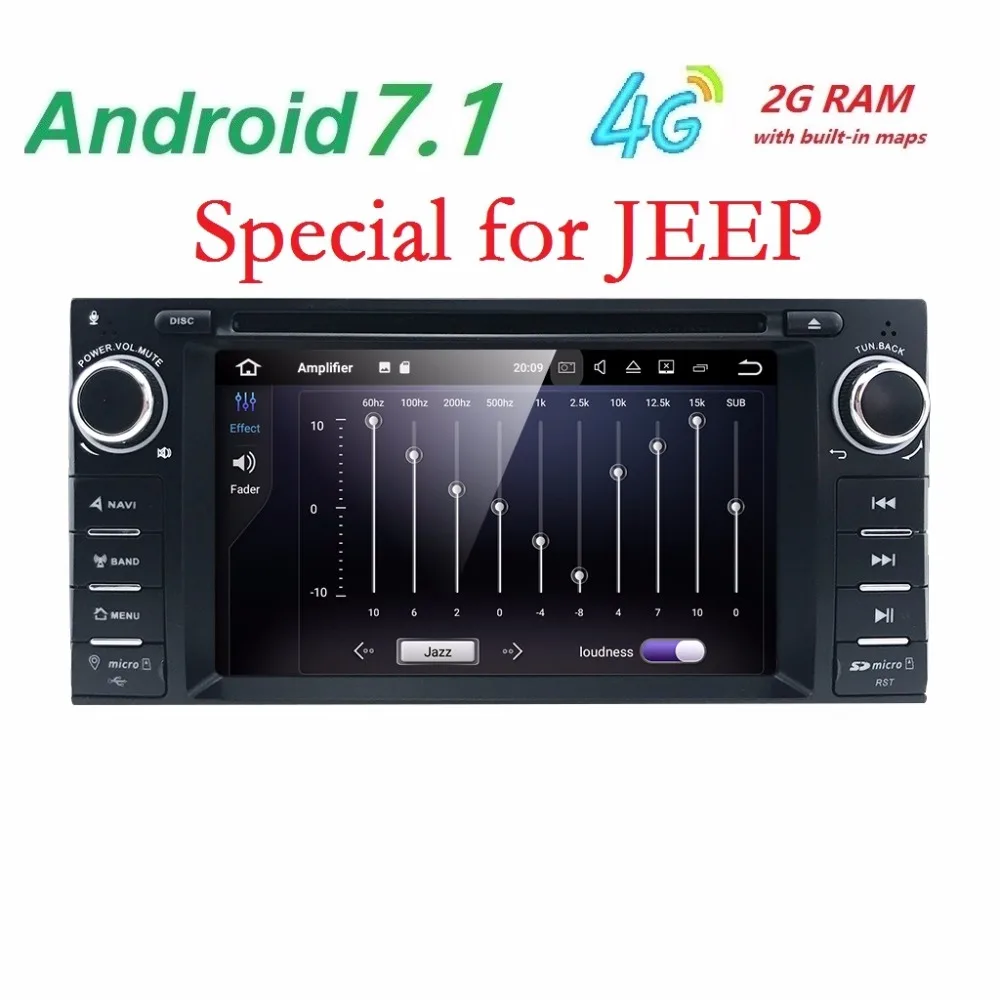 Android7 1QuadCore font b car b font dvd player for Jeep grand wrangler 2015 patriot compass