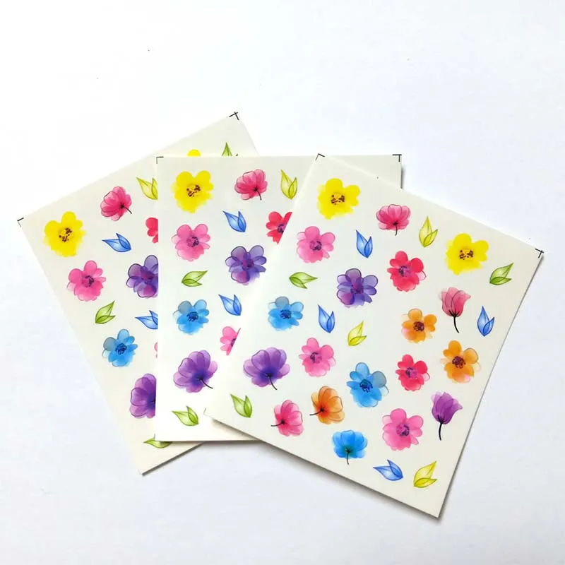 

3pcs DIY Manicure Slider Embossed Nail Sticker Feathe Adhesive Nail Art Tips Decorations Decals B01