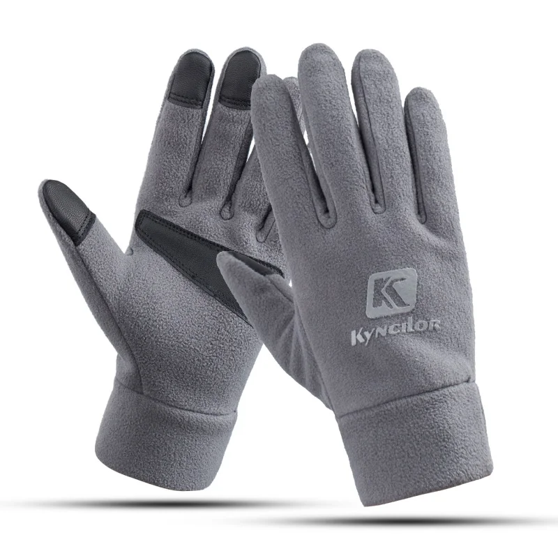 Спортивные водонепроницаемые флисовые мужские и женские лыжные перчатки ветрозащитные тепловые перчатки с сенсорным экраном для езды на велосипеде и сноуборде - Цвет: H