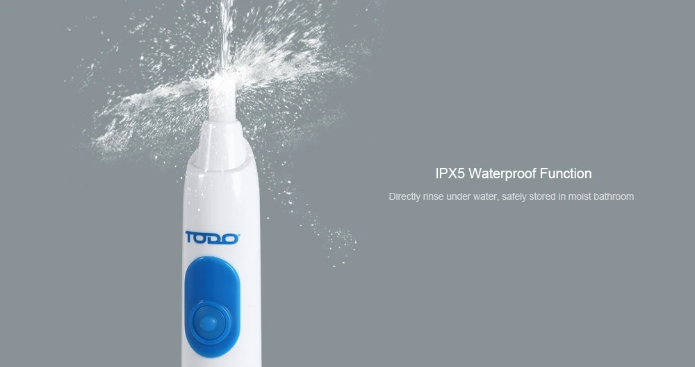 TODO TB - 902 Rechargeable Electric Toothbrush Dental Safeguards Oral Health Care Cleaning Tools with Replaceable Brush Head