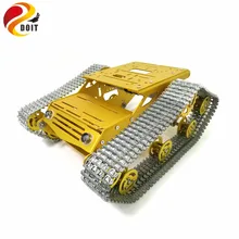 DOIT MY100 All Metal Tank Chassis Robot Chassis font b RC b font Tank Model Tracked