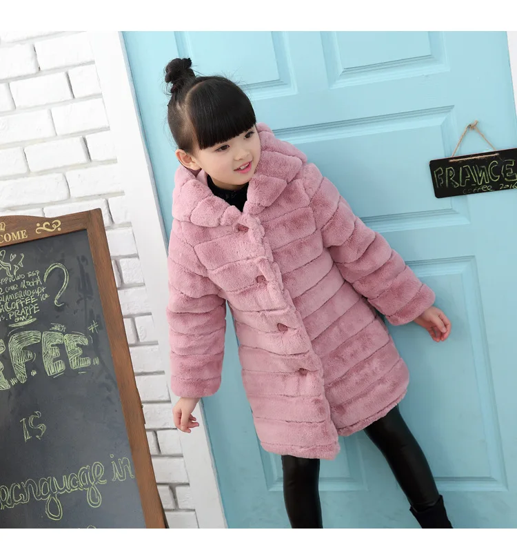 Осенне-зимние куртки для девочек, детская верхняя одежда, пальто для девочек, детская одежда, повседневная длинная куртка, пальто для девочек 120-160 см